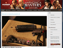 Tablet Screenshot of harmonica-masters.de